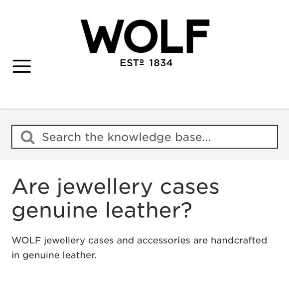 Wolf travel jewelry box - Picture 7 of 7